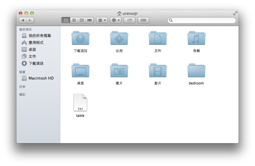 macOS 文件 table.txt