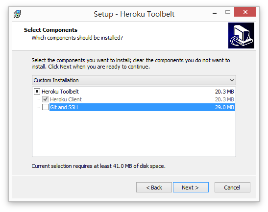 Heroku Toolbelt 自訂安裝