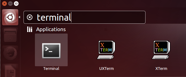 Ubuntu 搜尋 terminal